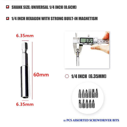 Drill Bit Extension Set For Tight Space